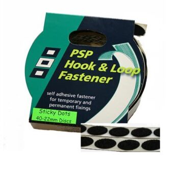 Cinta puntos de velcro.-doble cinta adherente 40 puntos de velcro (22mm Ø)
