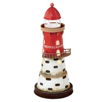 FARO-VELA "PIERRES NOIRES"—Alto: 25 – Ø: 11 cm