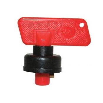 Llave de repuesto de desconectador batería--1 polo con goma