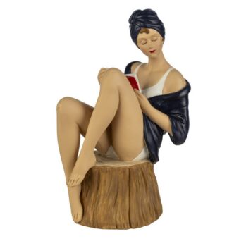 JÓVEN BAÑISTA CON LIBRO–Alto: 23 cm