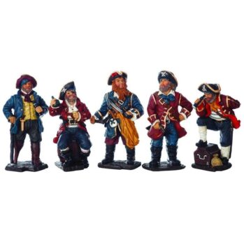 FIGURA PIRATAS (PACK DE 5)--Alto: 17cm