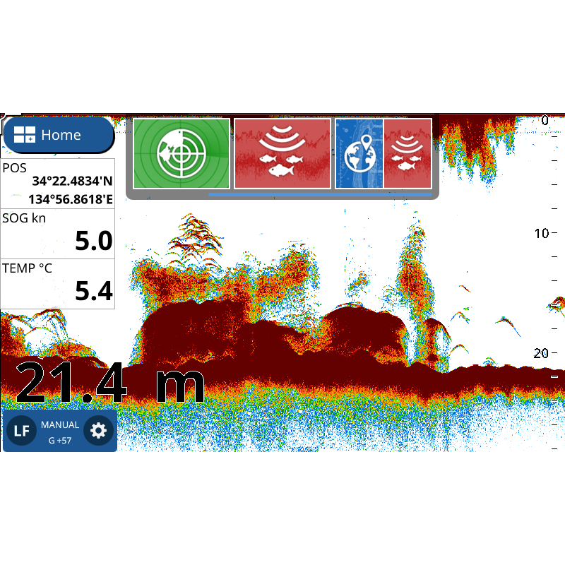 Plotter Sonda .9″. FURUNO 1971F. -con transductor 50/200-600w - Imagen 4