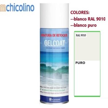 GELCOAT RETOQUE-blancos: puro ó 9010-Spray 400 ml