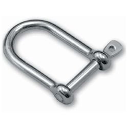 Grillete Ancho, cabeza punzón-  Inox 316-