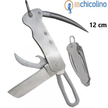 Navaja SKIPPER -abregrilletes-punzon- inox- 12cm