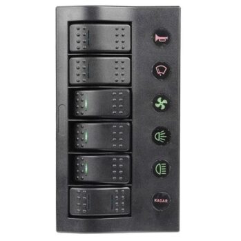 Panel de control TH multifusible LED.-6 interruptores