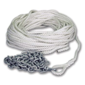.Cabo de fondeo torcido con cadena-- 10 mm x 30 ó 50 mts