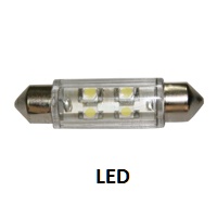 Bombilla LED T11-39mm-12v para luces Classic 7