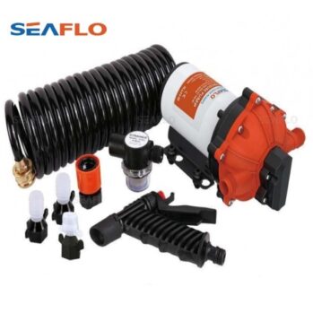 Kit de Baldeo con Manguera y Bomba auto-cebada 12/24v–5bar–18,9 lts/min--SEAFLO