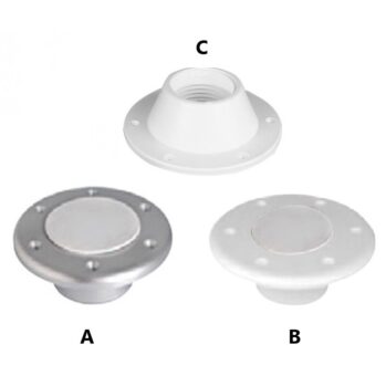 Rosca para colocar pedestal de mesa en cubierta-(base inferior)