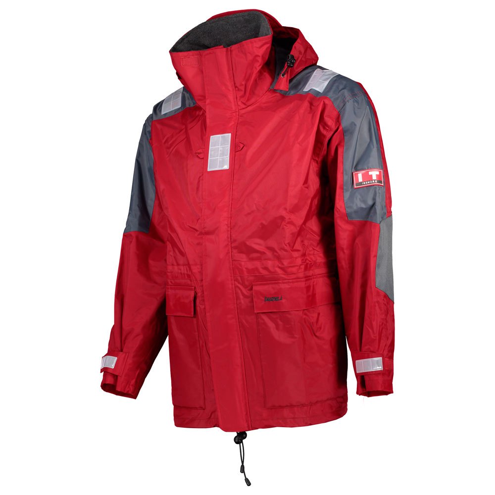 Chaqueta “Lalizas SAILING IT ” -impermeable 100%---rojo/gris - Imagen 2