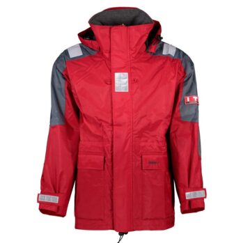 Chaqueta “Lalizas SAILING IT ” -impermeable 100%---rojo/gris