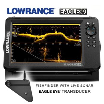 Plotter Sonda .9″. LOWRANCE EAGLE 9 –con transductor EYE-(tiempo real)