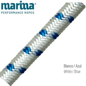 Cabo ELÁSTICO marino ,funda poliéster blanco--- Ø: 3-4-5-6-8-10 mm x mts