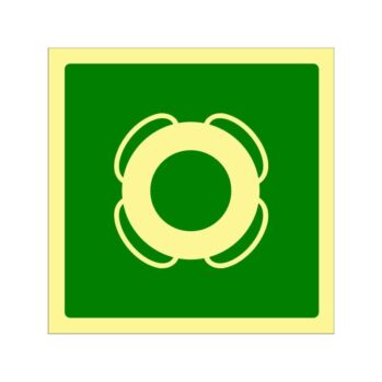 Señalización Salvamento OMI - PVC rígido Fotoluminiscente---Aro Salvavidas