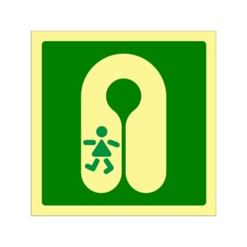Señalización Salvamento OMI - PVC rígido Fotoluminiscente---Chaleco salvavidas Niños