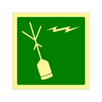 Señalización Salvamento OMI - PVC rígido Fotoluminiscente--Radiobaliza