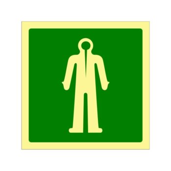 Señalización Salvamento OMI - PVC rígido Fotoluminiscente---Traje de inmersión