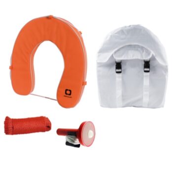 Kit Herradura Salvavidas con funda PVC, luz compact y rabiza