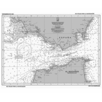 Carta de Enseñanza del Estrecho de Gibraltar IHM--(b/n)--20 unidades