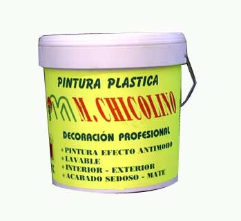 Pintura plástica mate . Bote de 25 Kg.- M.CHICOLINO