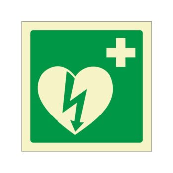 Señalización Salvamento OMI - PVC rígido Fotoluminiscente---Desfibrilador