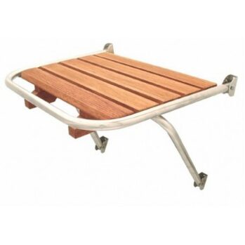 Plataforma de baño 600mm ,inox y teca