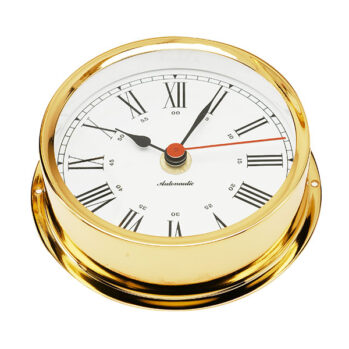 RELOJ de cuarzo náutico ---base: 120....altura: 35mm-(con baño de oro 24K)