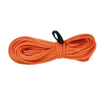 Rabiza para aro.-cabo naranja flotante con mosquetón . 30 mts