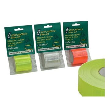 Cinta reflectante fluor.-de cuerpos de emergencias (50mm x 1mts)