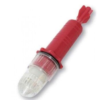 Luz destellante ROJA LED  con célula foto activada- LED