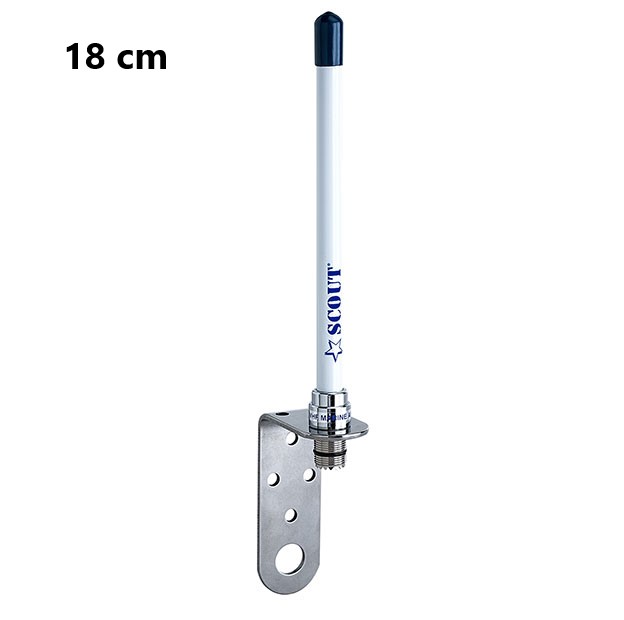 ANTENA VHF GLOMEX - 0,18 mts--(18 cm)--sin cable— conector PL259