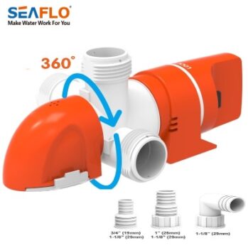 Bomba Perfil Bajo Automática .SEAFLO GPH01100- 4200.lts/h. 12/24v