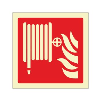 Señalización Salvamento OMI - PVC rígido Fotoluminiscente---Señal Manguera de agua