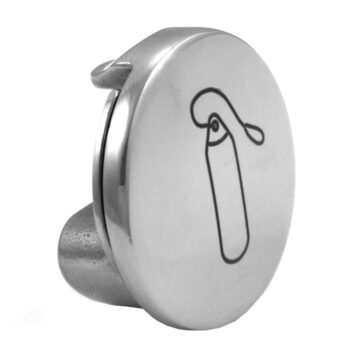 Sujeta-defensas con resorte Inox 316. : 36×36 mm