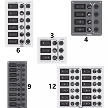 Panel de control .SP Ultra inox .- 3- 4- 6- 9 ó 12 interruptores