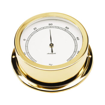 TERMÓMETRO náutico ---base: .95....altura: 35mm-(con baño de oro 24K)