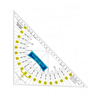 Transportador triangular Chas bicolor  280 mm