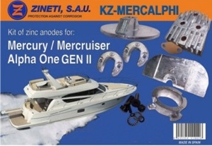 Kit Anodos Mercury-Mercruiser Alpha One GEN II
