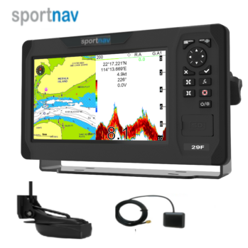 Plotter Sonda .9″ SPORTNAV SPO29F –con transductor HDI 50/200 600w +cartografía básica